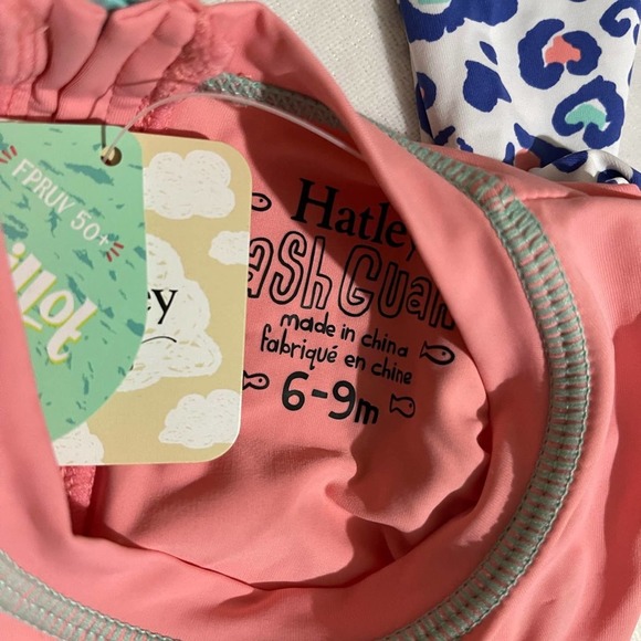 Cheetah hearts Rashguard swimsuit - Picture 6 of 6